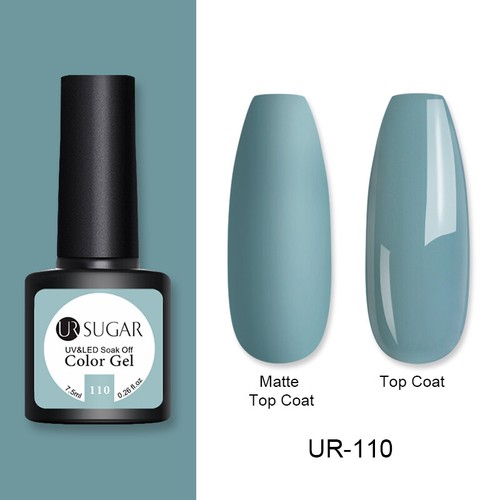 UR SUGAR 172 Colors UV Gel Polish Glitter Purple Top Base Gel Gel Varnish 7.5ml - Picture 106 of 119