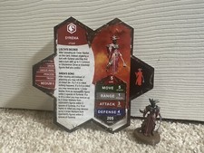 Heroscape  Syrienia  Drow Princess Custom Drow Utgar Dark Elf Figure  Card