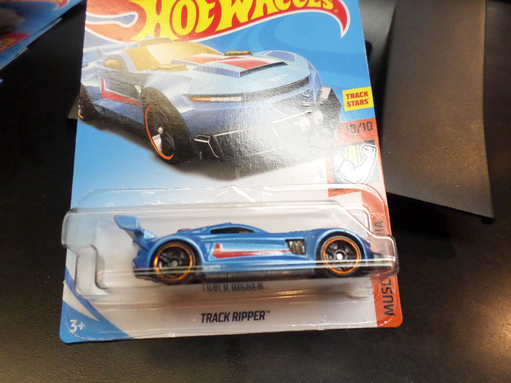 HW HOT WHEELS 2018 HW MUSCLE MANIA #10/10 TRACK RIPPER BLUE HOTWHEELS VHTF