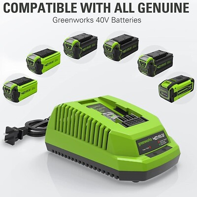 #ad NEW 40V Charger 29482 For Greenworks 40V Battery 29472 29462 29252 22272 BAF721 $25.00