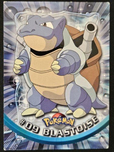 Blastoise #09 Topps Series 1 TV Animation Edition Black Label Pokémon 1999 HP - Picture 1 of 3