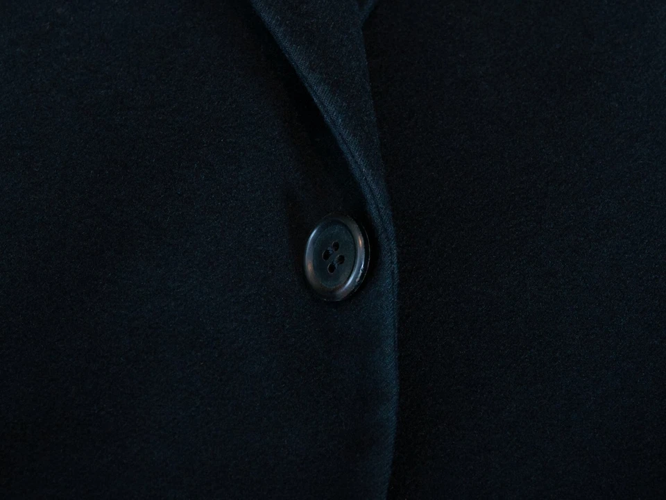 Prada Black Flannel Two Button Blazer 24091 Foto 4 de 4