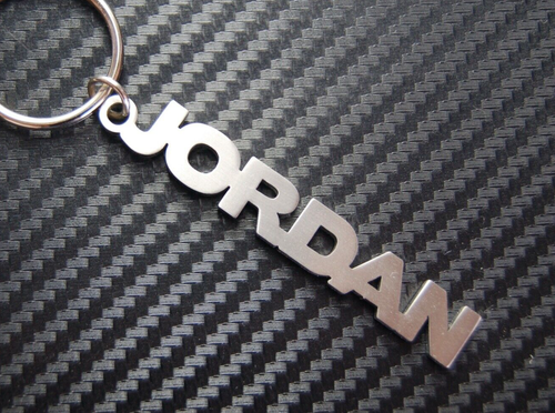 JORDAN Keyring Keychain Key Fob Stainless Steel Name Gift