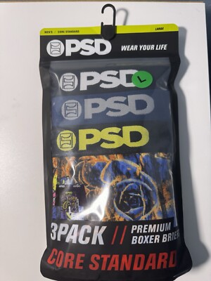 3PK PSD Underwear Micro Men Large Core Standard Boxer 7'' Inseam