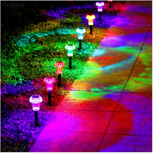 Solar Lights Outdoor Pathway Lights 8 Pack LED Waterproof Color Changing - Picture 12 of 12