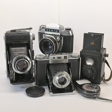 Vintage Camera Collection Untested, Ensign, Voigtlander, Agilux, Weston, Exa.