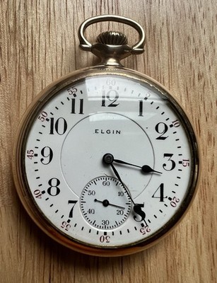 Antique Elgin  Father Time  Grade 388 Pocket Watch, 21J, 10K Gold Filled Case