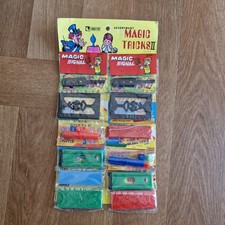 Tinkeetoy Magic Tricks Assortment x12 on Original Retail Display Card 1970's