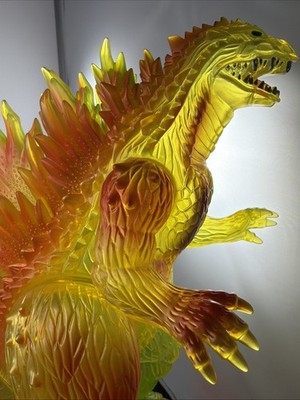マルサンソフビ　ゴジラ350 Golden Yellow Clear Ver. 2024 MARUSAN 350 9” GODZILLA 1999 GOLDEN YELLOW CLEAR RED GREEN