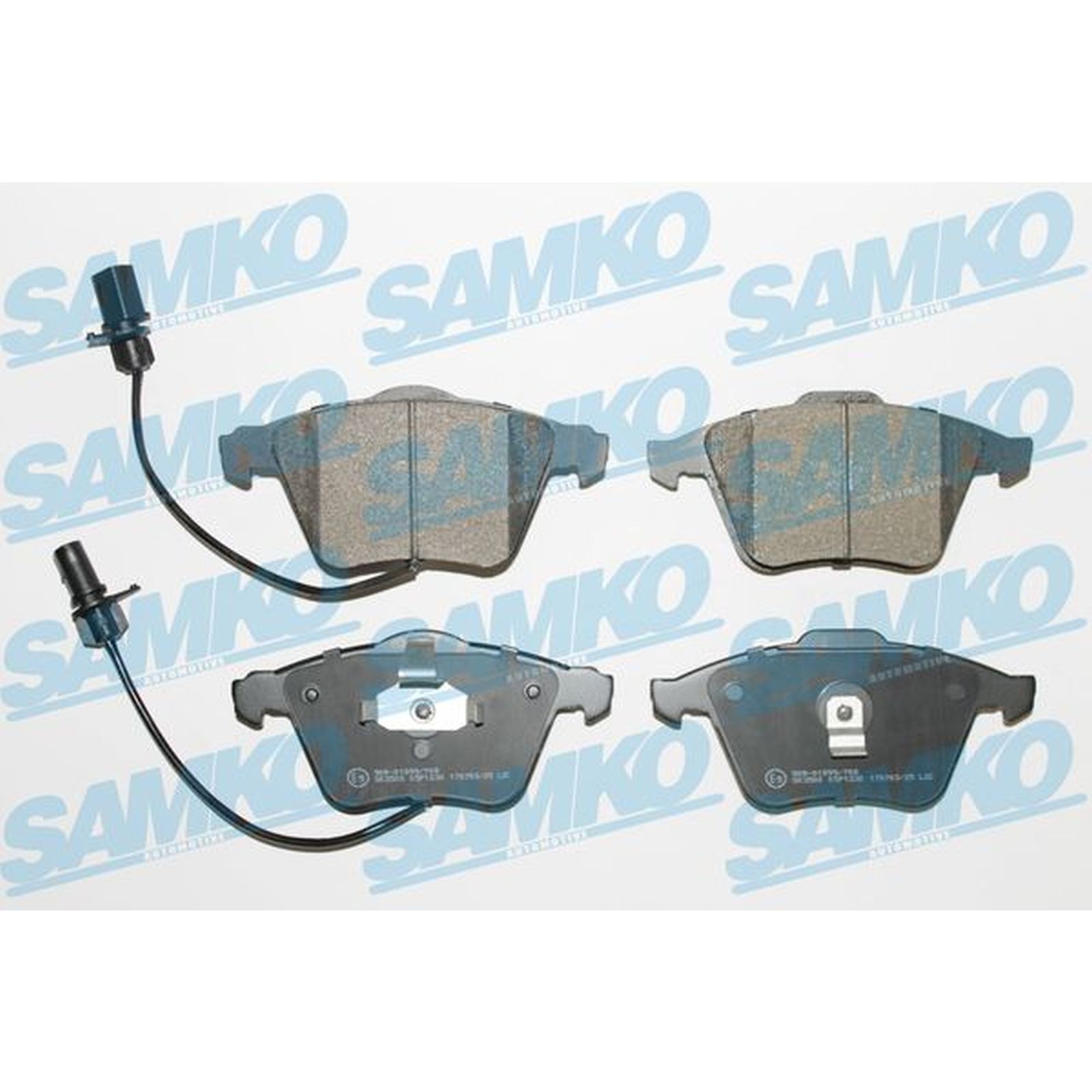 1x ORIGINAL® SAMKO Bremsbelagsatz, Scheibenbremse Vorne für Audi A6 C5 Avant