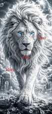 White Lion ~ Digital Image Ready To Print or Wallpaper