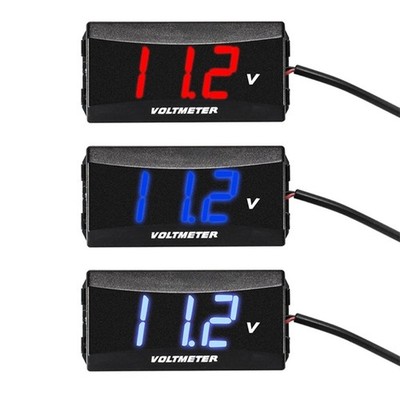 Voltage Meter Gauge DC12-80V Digital Voltmeter for Golf Cart Motorcycle