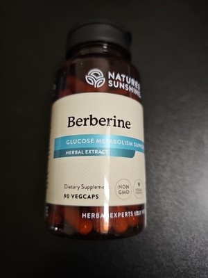 Nature's Sunshine Berberine Glucose Metabolism Support, 90 Veg Caps BRAND NEW