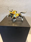 Marx Wind Up, Cowboys Rider With Twirling Lasso, 1930s, Works Well