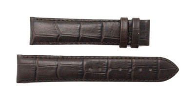 Louis Erard Genuine Alligator Grain Leather Brown Watch Band Strap 20mm GENUINE