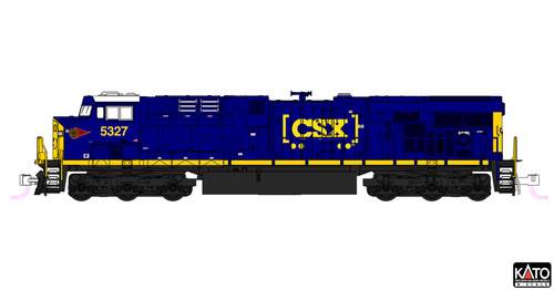 Locomotora diésel Kato 1768962 N CSX Western Maryland GE ES40DC #5327 | Condition: New