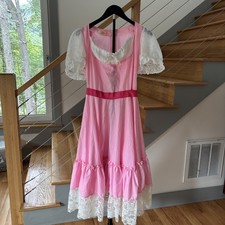 Square Dance Dress Partners Please-Malco Modes pink with Lace medium/large 