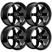 Set-4 Avid.1 Av-06 18x9.5 5x4.55x114.3 Gloss Black 24mm Wheels Rims 18 Inch