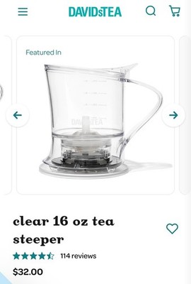 David's Tea Tea Steeper (16oz)