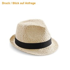 BEECHFIELD Trilby Festival Hat Strohhut Hut H...