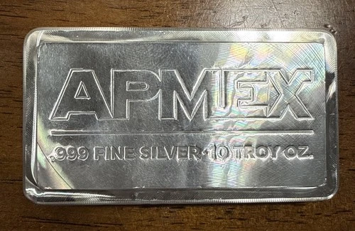 10 oz APMEX .999 Fine Silver Stackable Bullion Bar 🔥💰