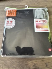 Uniqlo Men HEATTECH Extra Warm Cotton Waffle Crew Neck Long Sleeve T-Shirt Large