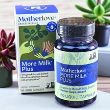 MotherLove MORE MILK PLUS Breast Lactation Fenugreek Based 60 Caps EXP 07/2026