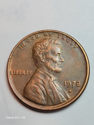 1978-D Lincoln Memorial Copper Penny Tilted RPM 