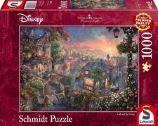 NEW SEALED Schmidt 59490 Thomas Kinkade: Disney Lady The Tramp 1000 Pc Puzzle