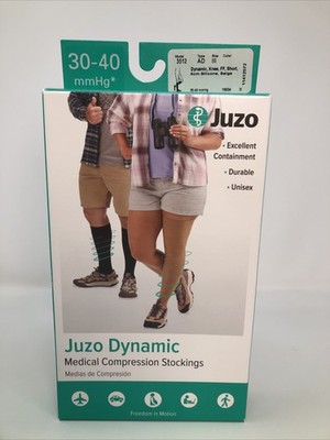 Juzo Dynamic Compression Stockings Medical AD III Short Beige Durable Lymphedema