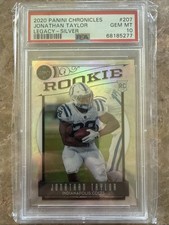 2020 Panini LEGACY SILVER PRIZM JONATHAN TAYLOR RC ROOKIE COLTS PSA 10 POP 5