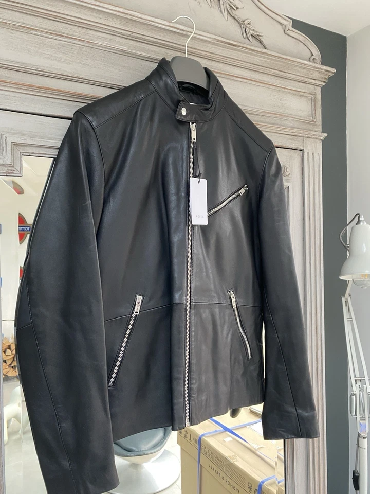 Mens Genuine Reiss Joubert Commercial Leather Jacket - Image 2 of 4