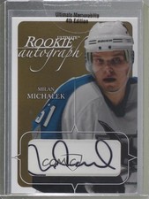 2003-04 ITG Ultimate Memorabilia 4th Edition Gold 16/20 Milan Michalek Auto 0c3