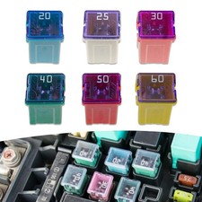 6 PCS Car Jcase Fuse Assortment Kit 20A 25A 30A 40A 50A 60A Micro Long