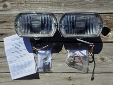 Vintage Lucas Lr8 Ft8 Driving Fog Light Lamp Set Made In England Minty