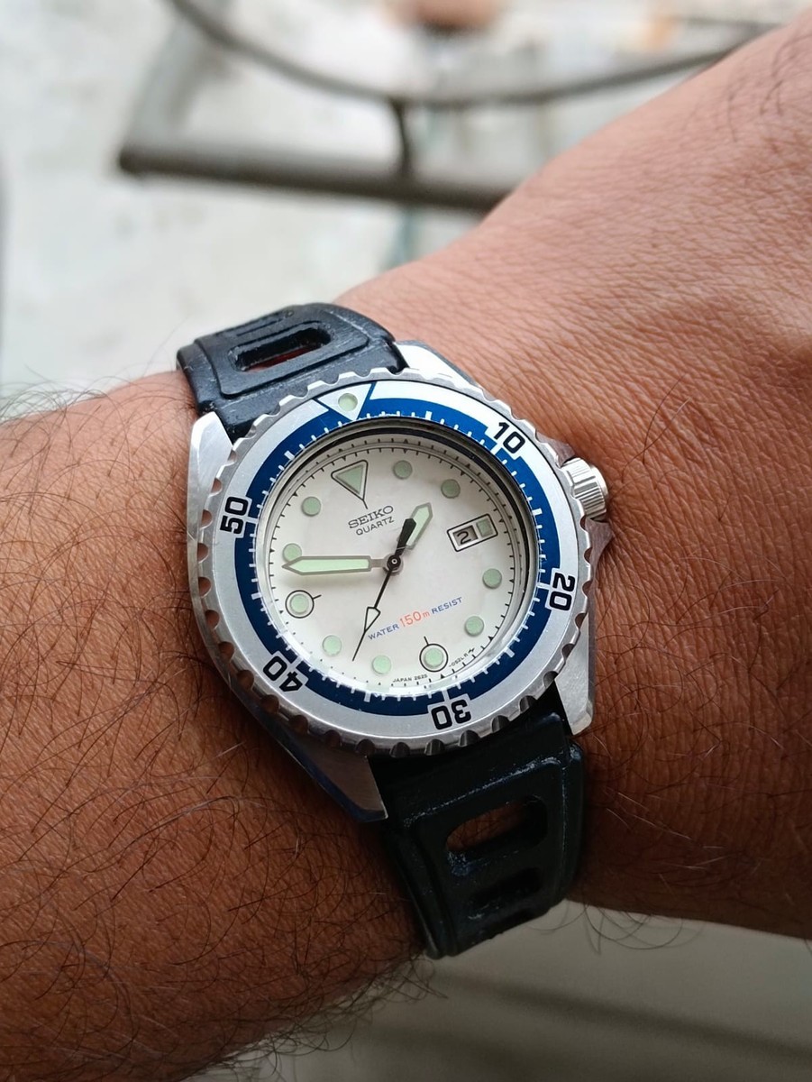 Vintage Seiko 2625-0170 Diver 150M Quartz White Dial Japan Vintage Seiko 2625-0170 Diver 150M Quartz White Dial Japan