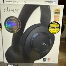 Cleer Audio Alpha Noise Canceling Bluetooth Over Ear Headphones Midnight Blue