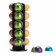 Nespresso Pod Holder for Vertuo Pod Holder Carousel Stand Storage with 360 De...