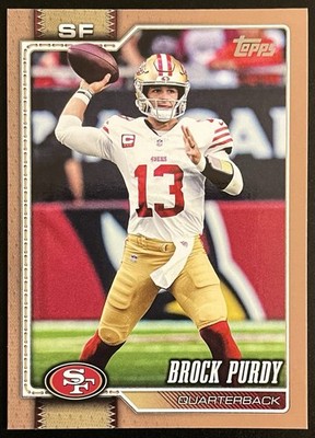 Brock Purdy 2026 Topps Flagship Gold Border /2026 SF 49ers Football Card #185