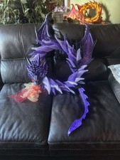 Handmade Purple Dragon Wreath Door Hanger