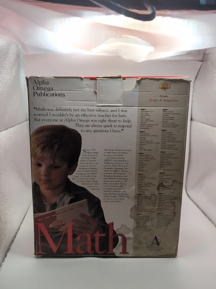 Math Home School Curriculum Kit Alpha And Omega Publications Christian Education - Image 2 of 4