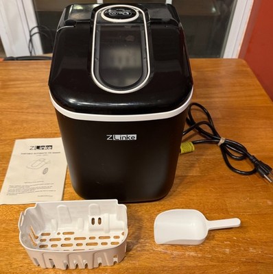 Zlinke Portable Ice Maker Machine, Quick Ice, 26.5 lbs Daily, Self-Cleaning