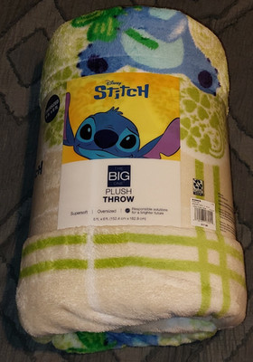The Big One Supersoft Plush Throw 5' x 6' St. Patrick's Day Disney Stitch -shelf