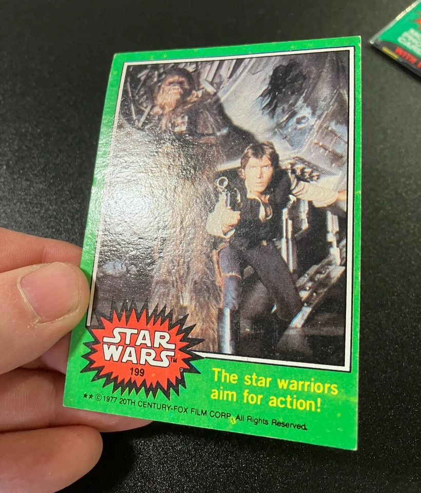 1977-78 Topps STAR WARS Green Series 4 complete set of 66 cards w/ #207 EX + - Image 2 of 4