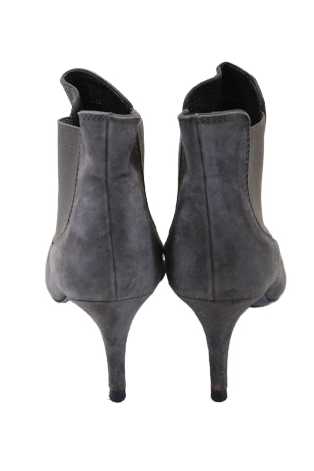 Pedro Garcia Mujer Gamuza Botines Gris Talla Eur 38 1/2 Foto 3 de 4