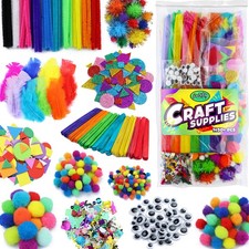 Arts and Crafts Supplies Kit for Kids - Boys Girls Age 4 Medium, Assorted