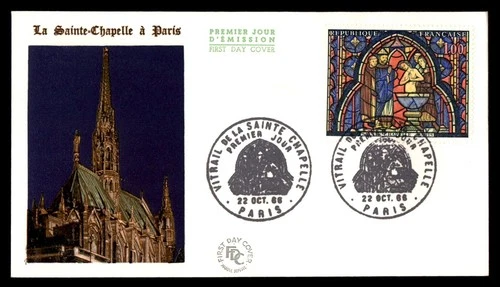 Mayfairstamps France FDC 1966 Stained Glass Window Church First Day Cover aax_55