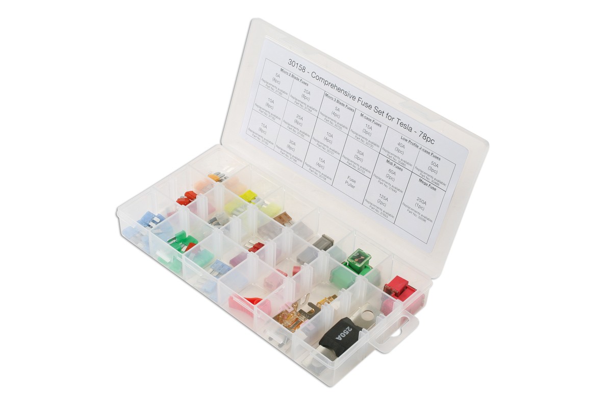 Set Completo Di Fusibili Per TESLA 78 Pezzi 30158