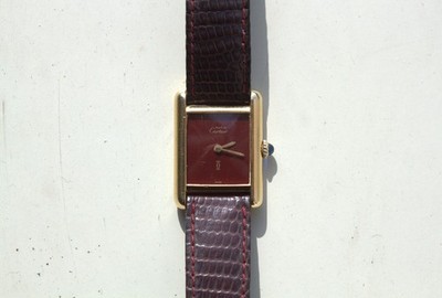 Cartier Must De Cartier Tank Bordeaux, Perfect Movement - Calibre 78-1