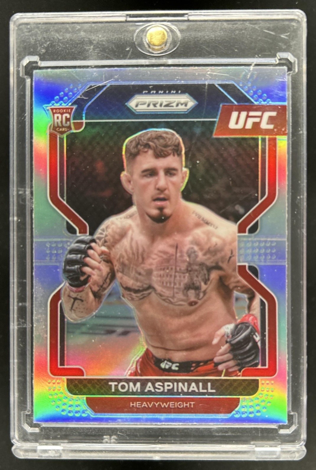 2022 Panini Prizm UFC Tom Aspinall RC Silver Rookie #134